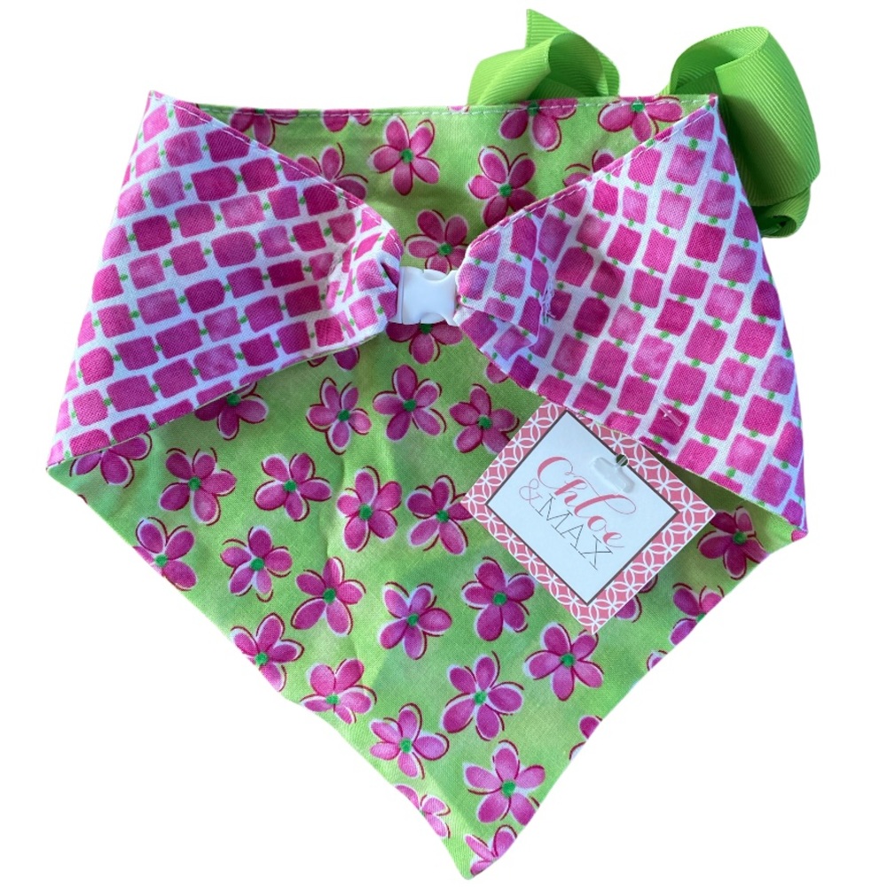 BUNLE 2 Reversible Dog Bandanas!